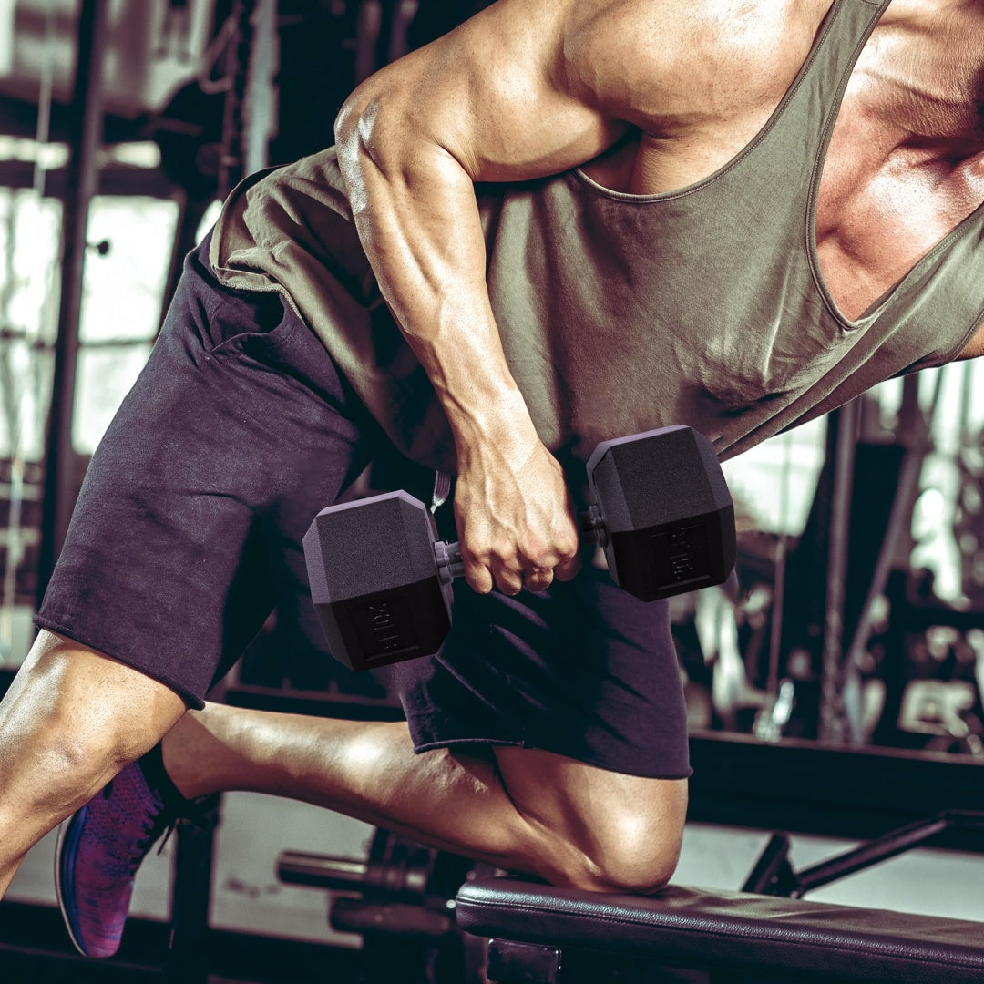 --Only Supports Self Pickup--Hexagonal Dumbbells, Rubber Coated For Exercise And Fitness, Multiple Sizes